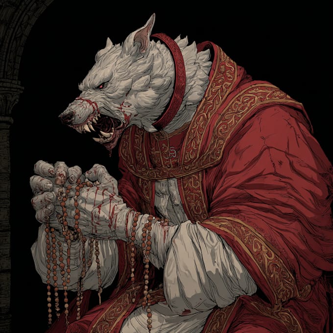 create a dark horror and fantasy horror character