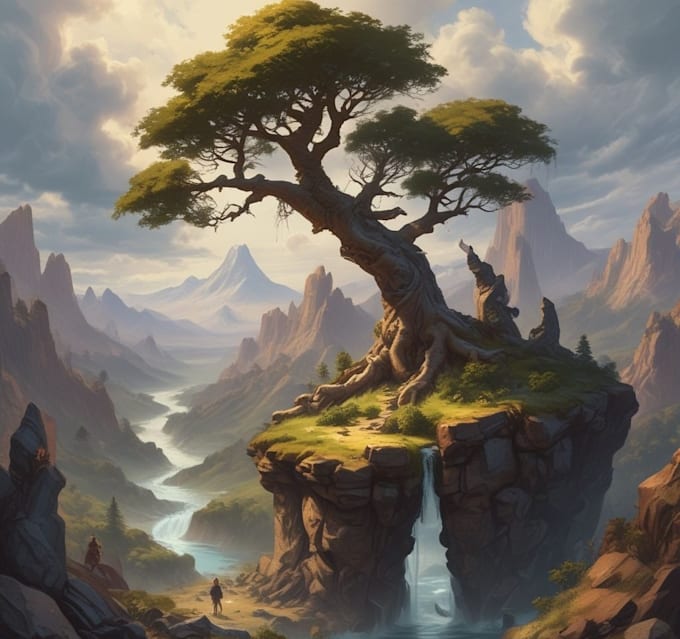 design detailed fantasy landscapes