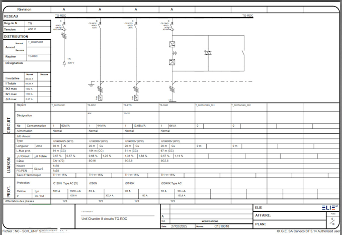 perform electrical sizing and drawing with caneco bt