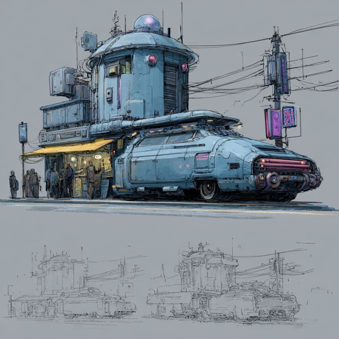 create concept art and illustration