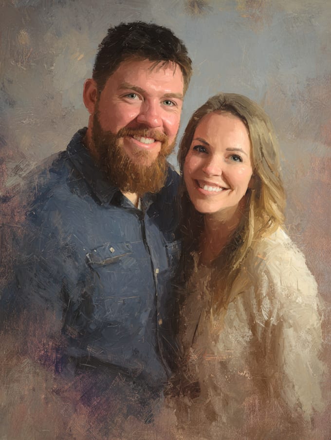 draw couple portrait illustration