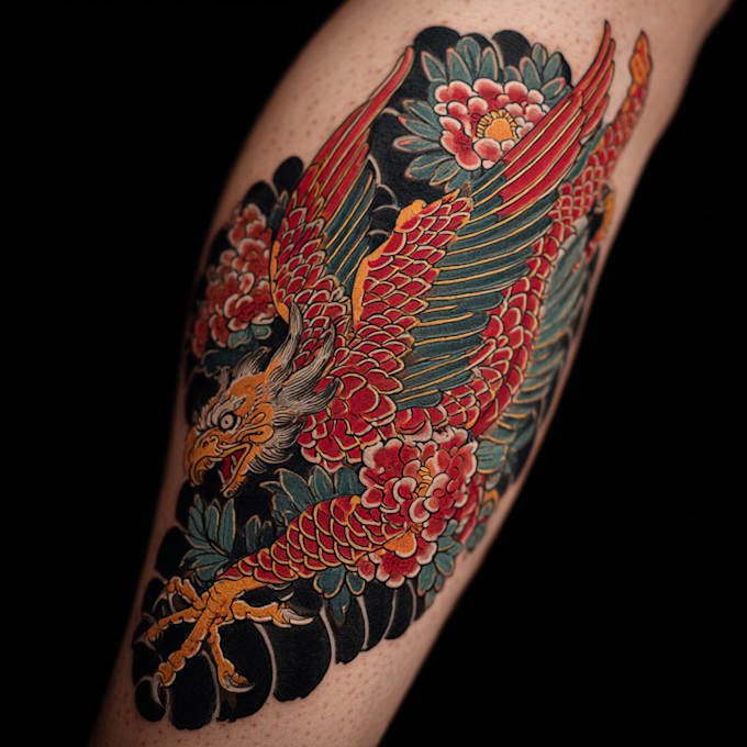 draw japanese traditional tattoo design