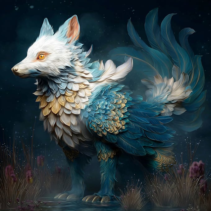 design unique animal fantasy creatures