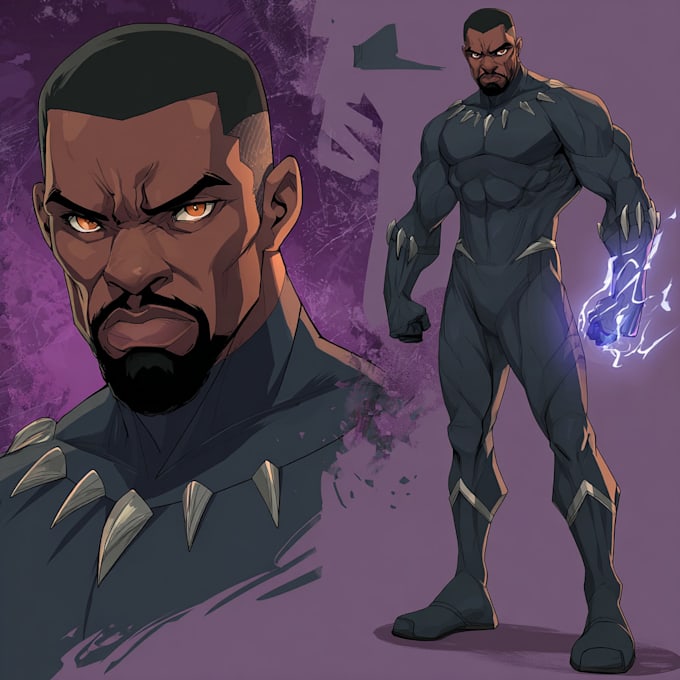 draw superhero character for you