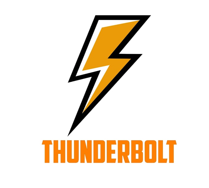 design high quality outstanding thunder logo design