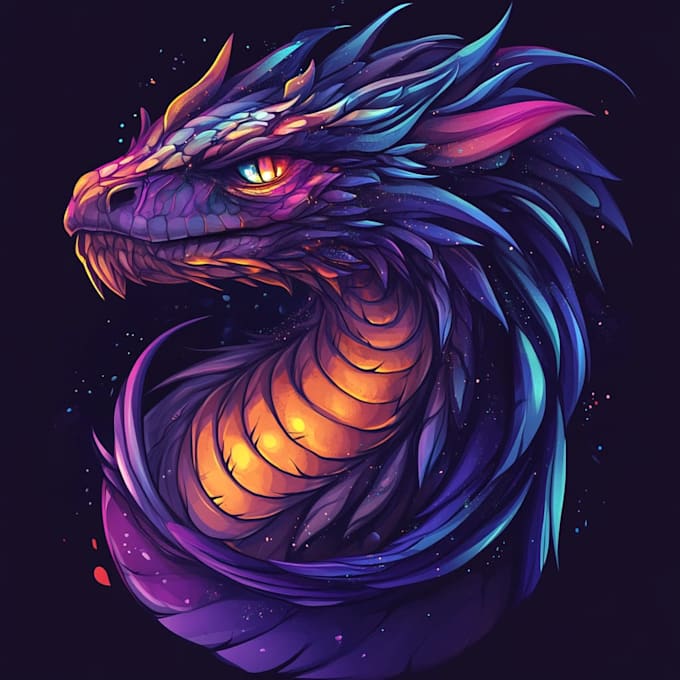 draw custom fantasy, animated game logo