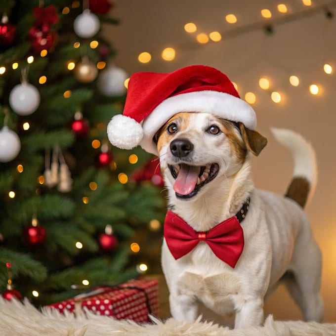 draw your christmas pet portrait