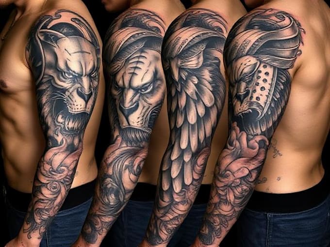create stunning custom realism tattoo sleeves