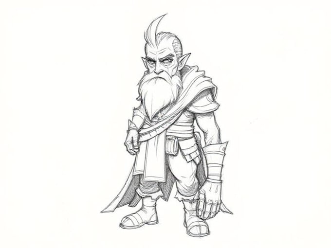 make rough sketch for your character or project