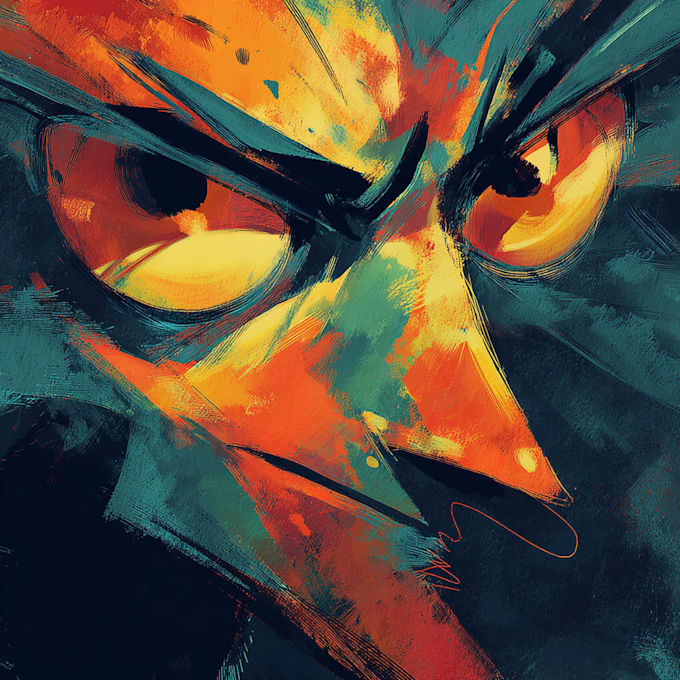 draw a digital abstract art illustration