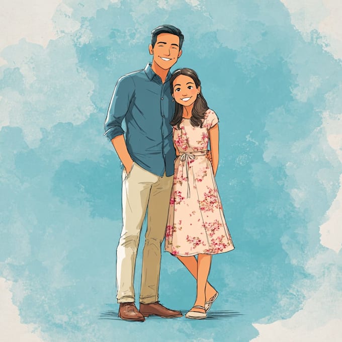 create a beautiful couple portrait