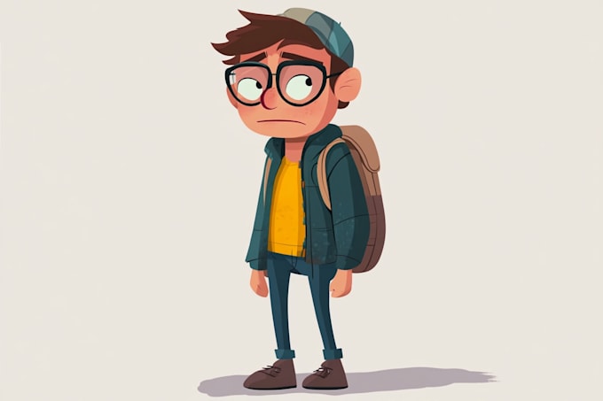 draw cute, simple and funny cartoon