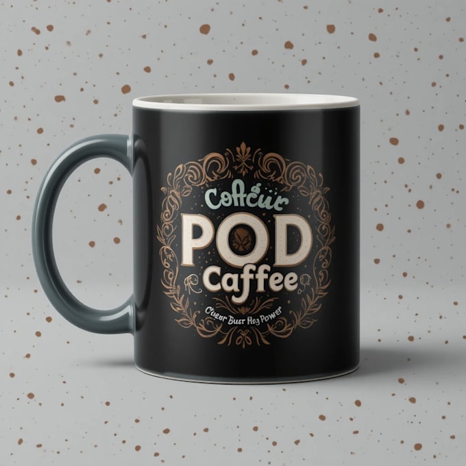 make a coffee mug design, custom mug design
