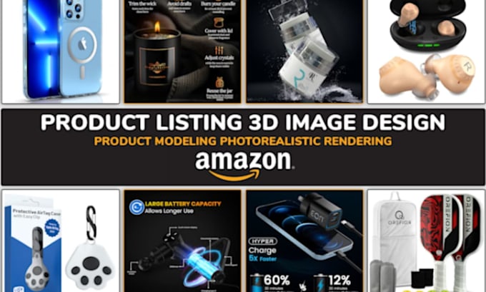 Do 3d product animation video ad product rendering 3d model amazon ...
