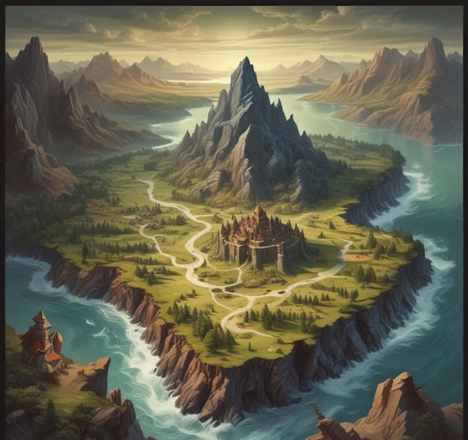 create fantasy, retro and vintage maps for board games