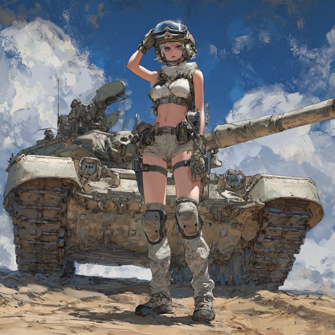 draw military themed illustrations for you