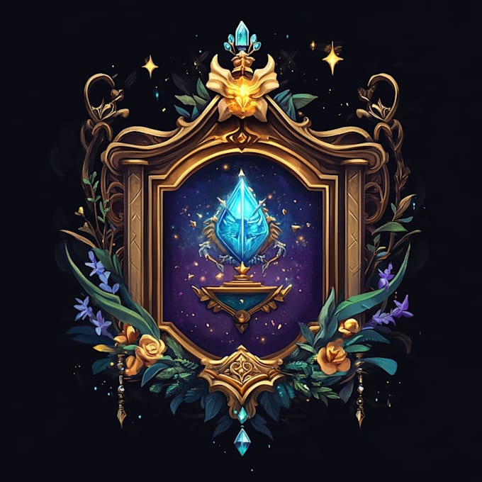 create a fantasy game logo