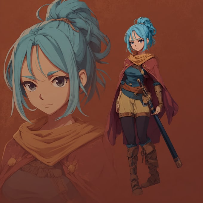 create a unique anime style character