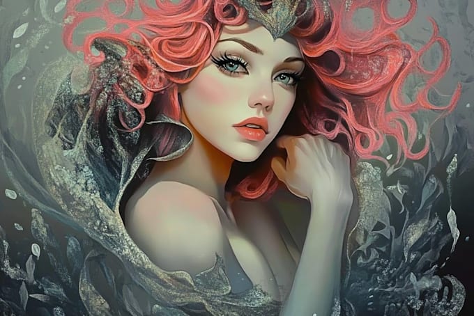 paint a realistic conceptual or fantasy digital portrait