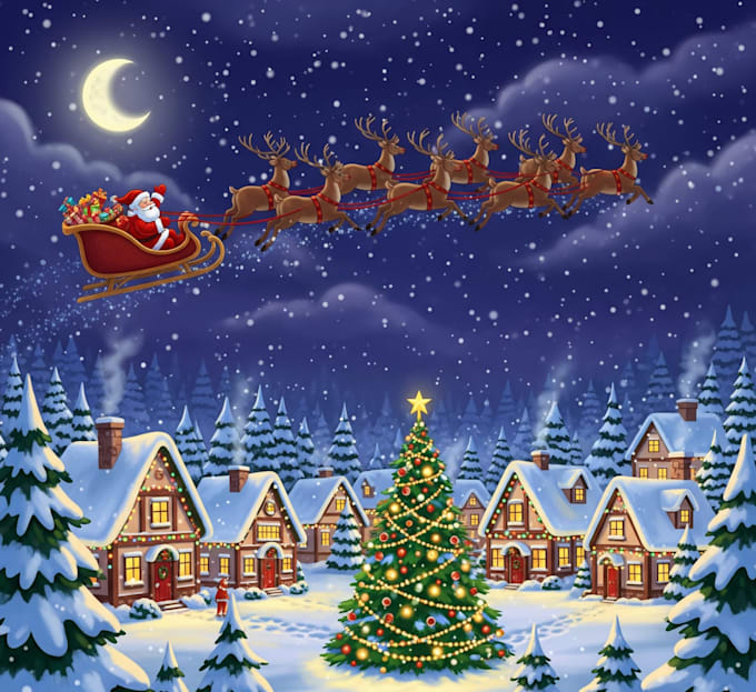 draw christmas and halloween illustrations