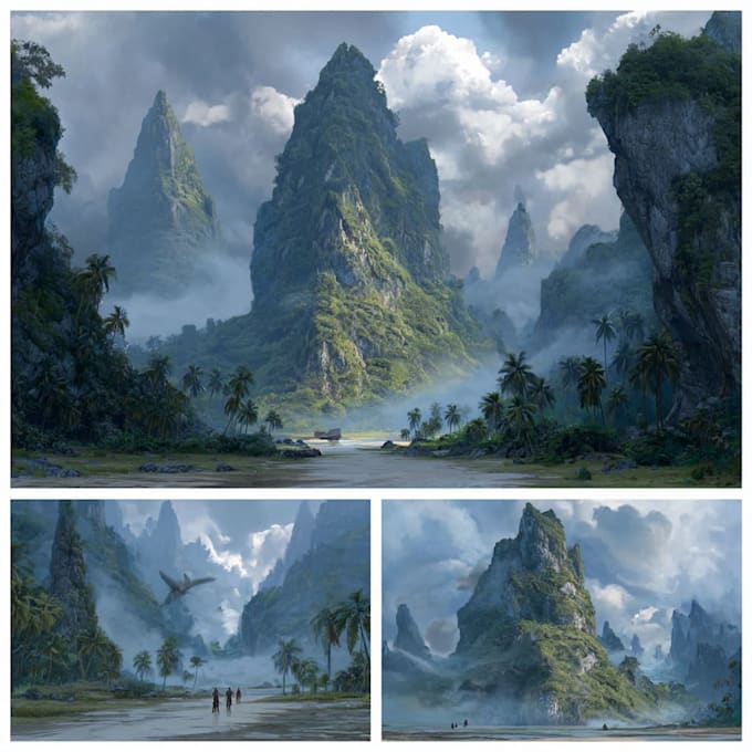 create 2d environment and game background for you
