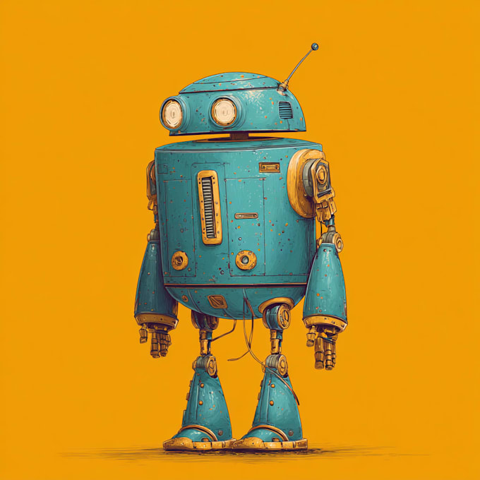 create stunning sci fi robot art and futuristic