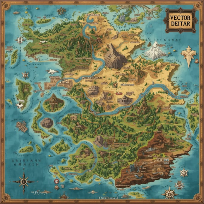 draw a custom map for fantasy