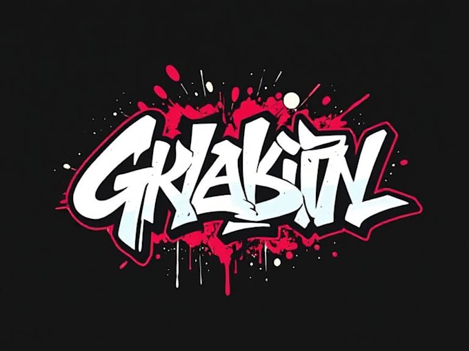 make graffiti logo or graffiti illustration