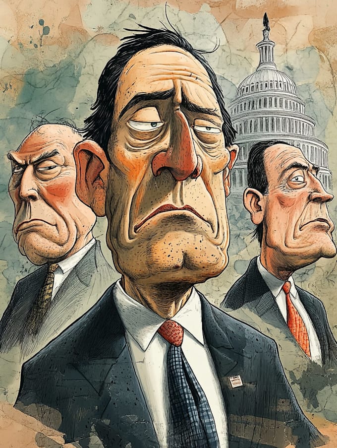 make a political cartoon art