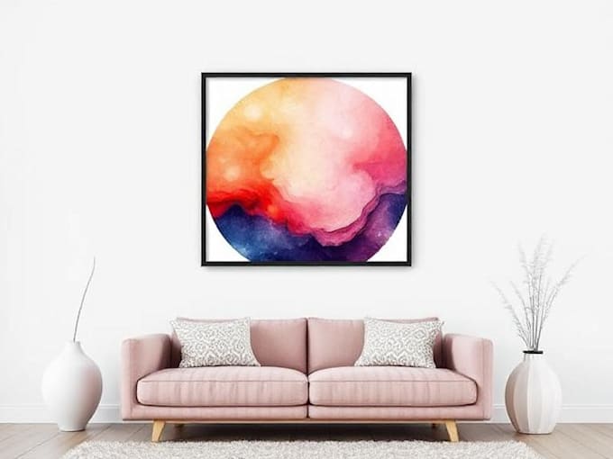 design printable minimal abstract wall art or line art