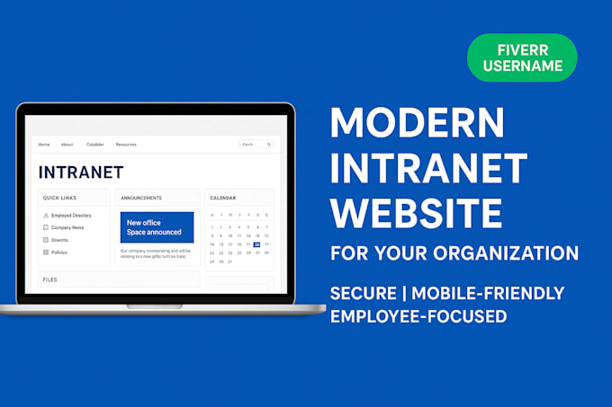 design and develop a modern intranet website for your organization