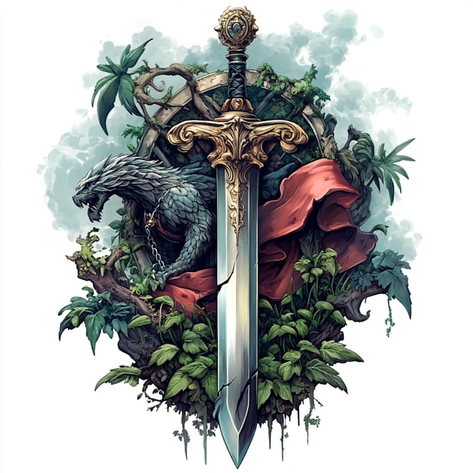 design unique fantasy character logo