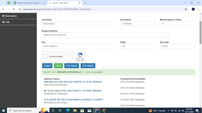 provide real estate skip tracing for commercial properties