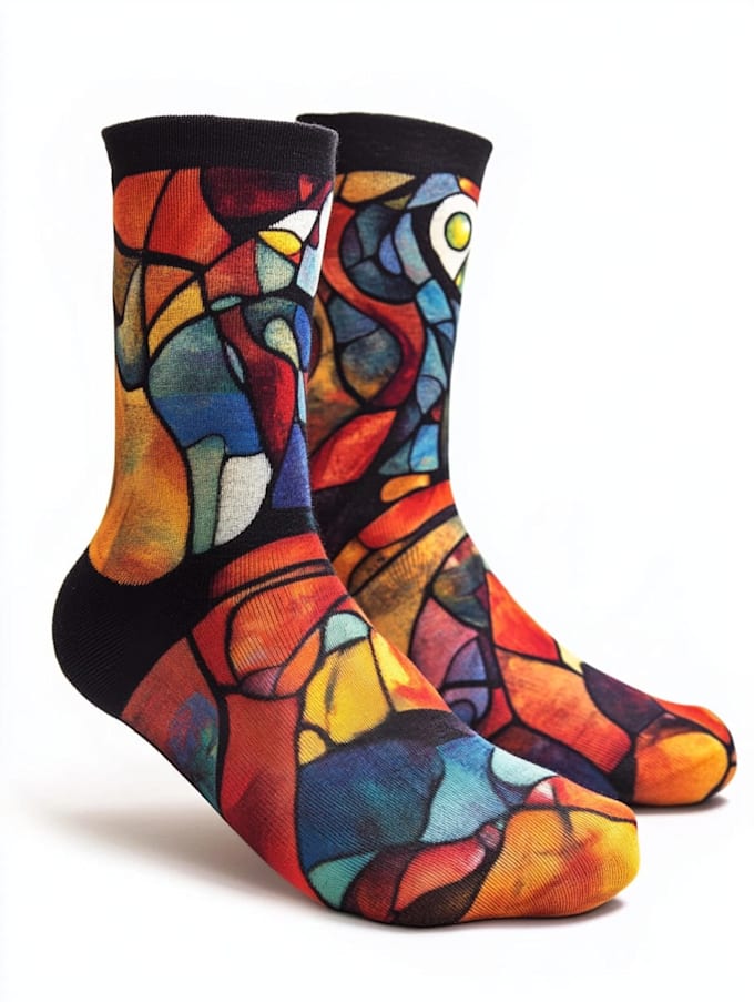Draw unique socks design and custom socks design by Aniyaboland | Fiverr