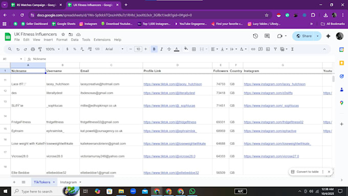 do influencer research and complete outreach for your brand