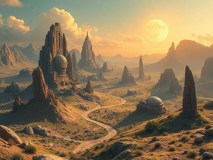 draw sci fi art, concept art, sci fi art illustration