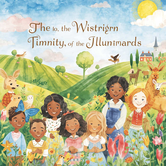 create watercolor illustrations for KDP children book