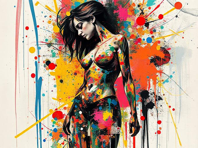 design abstract digital collage art, photo collage