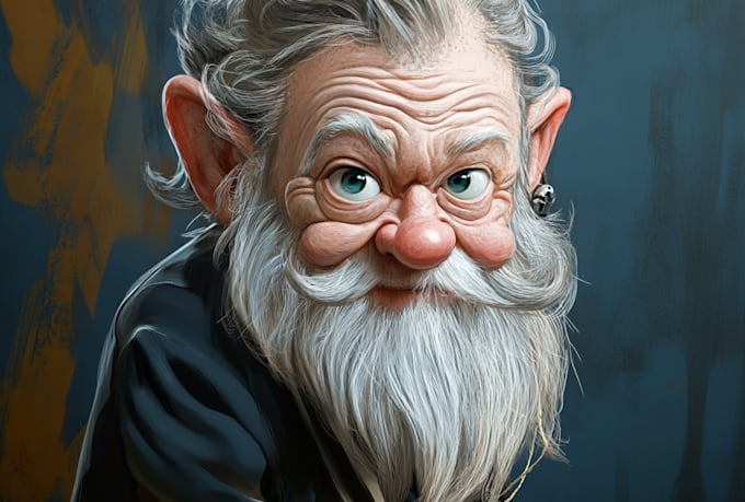 draw artistic cartoon caricatures