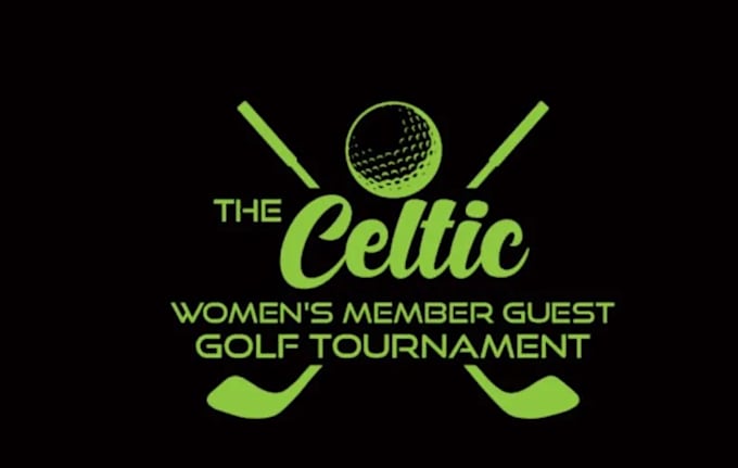 create a modern vintage golf logo design