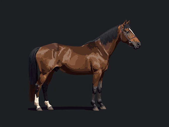 create royal riding horses portrait in high quality