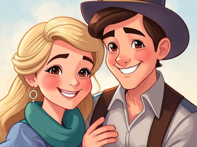 do disney cartoon portrait