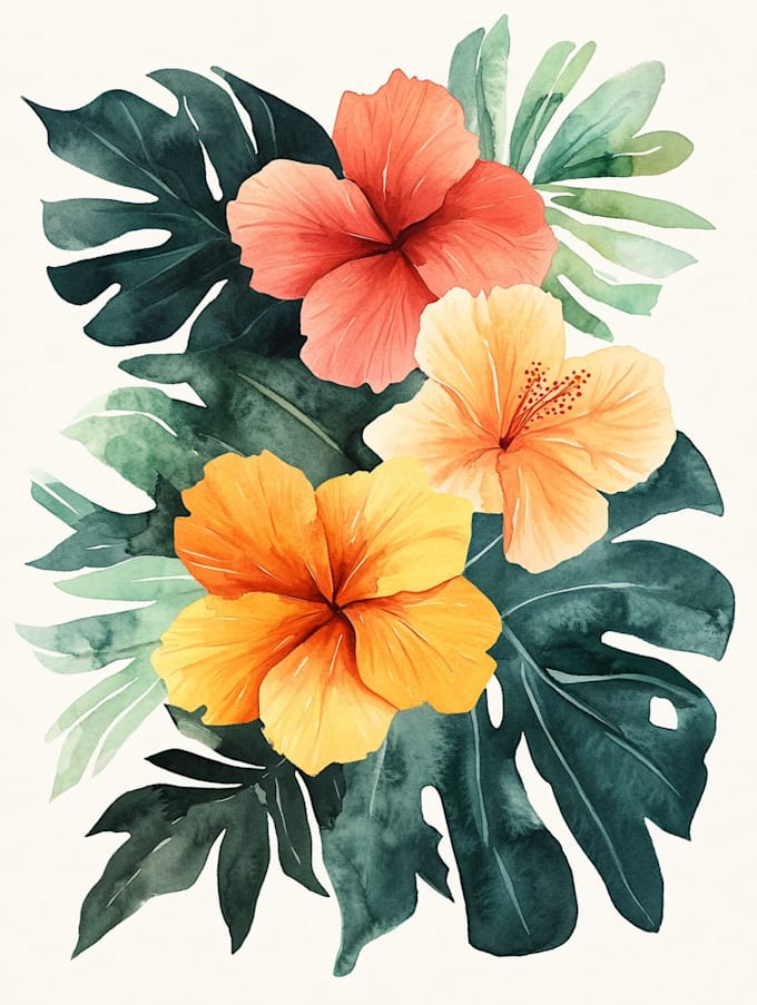 draw an unique botanical illustration