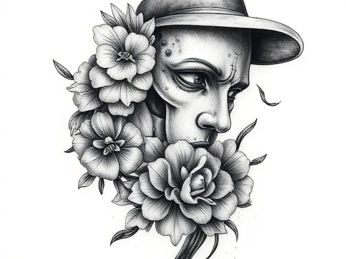 create unique realism tattoo design with my style