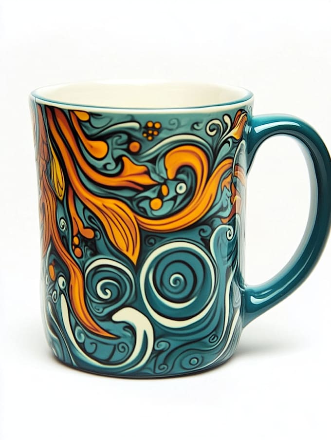 create beautiful custom mug design and tshirt design