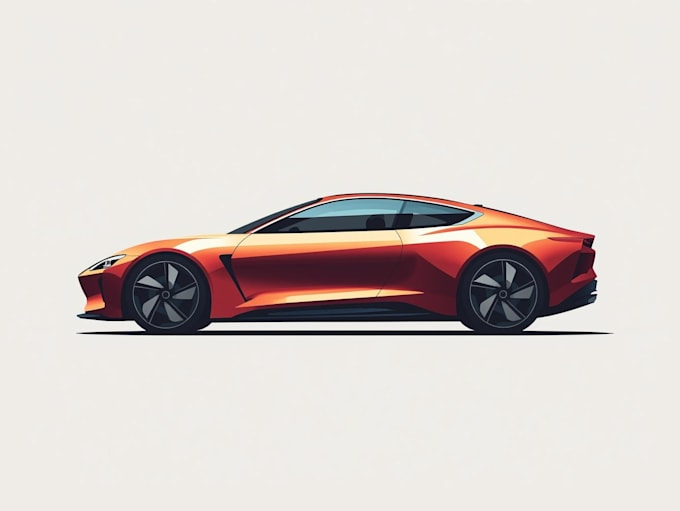 create vector illustration of car or any vehicle