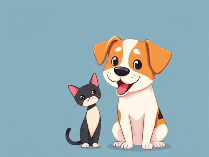 create vector cartoon characters and realistic animals