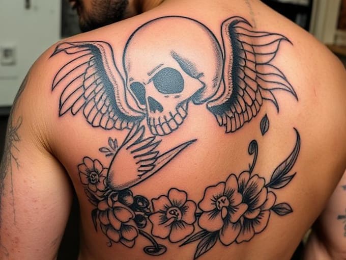 create awesome old school tattoo style design