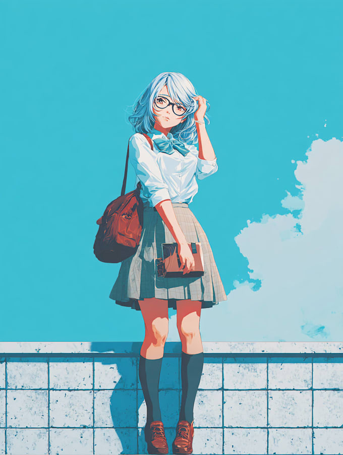 draw anime character design reference sheet