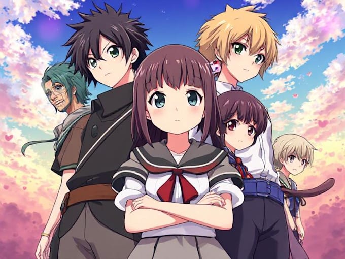 draw characters in anime or manga art,